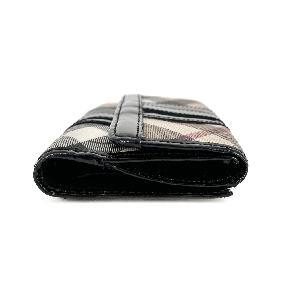 Burberry Folding Wallet Small Canvas Archive Beige Check