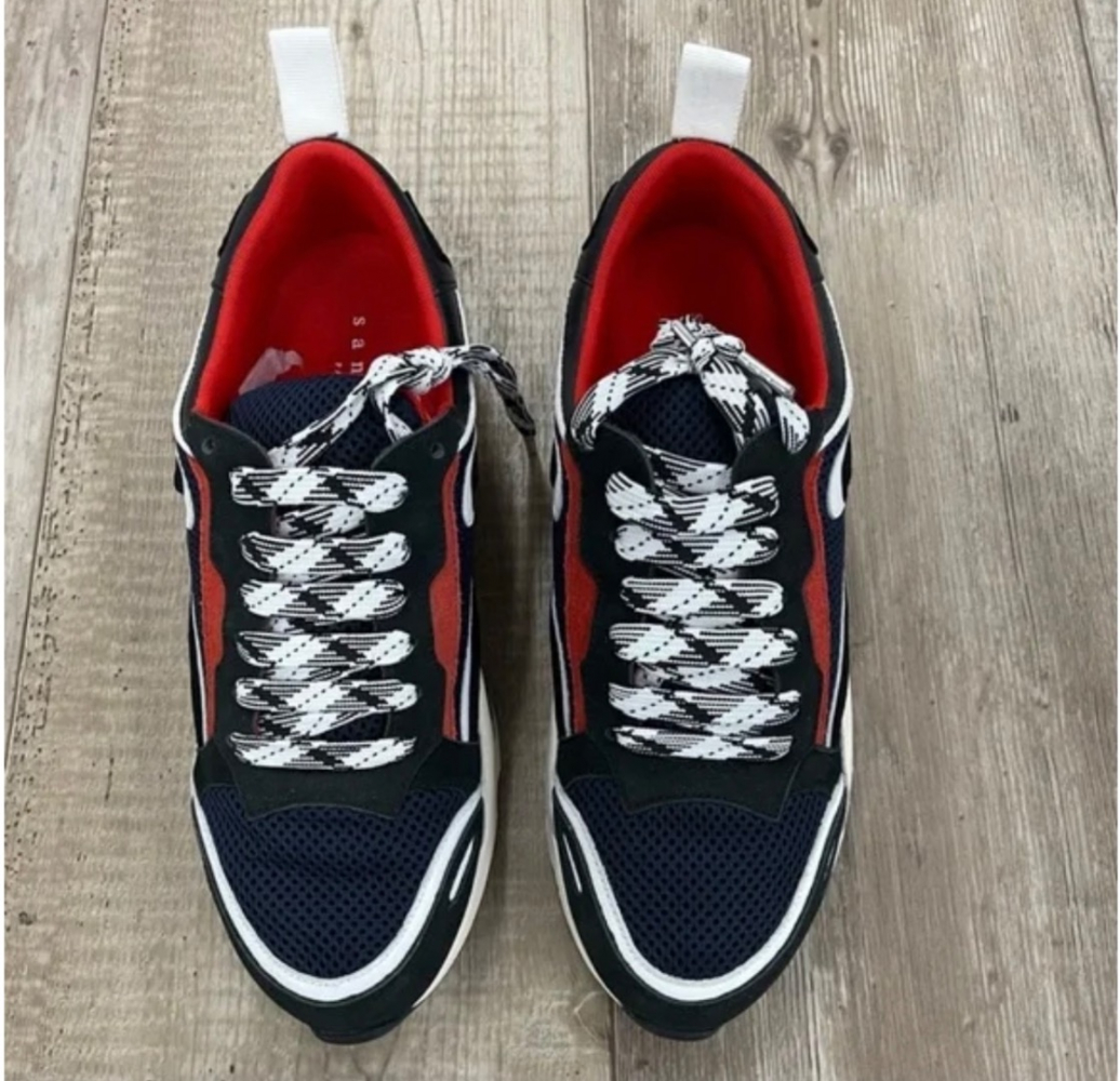 Sandro Flame Black & Red Dad Sneakers