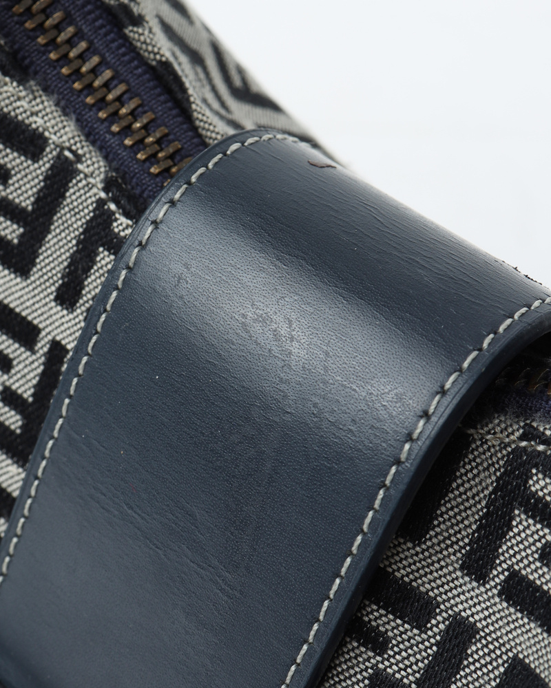 Fendi Zucchino Half Moon Shoulder Bag