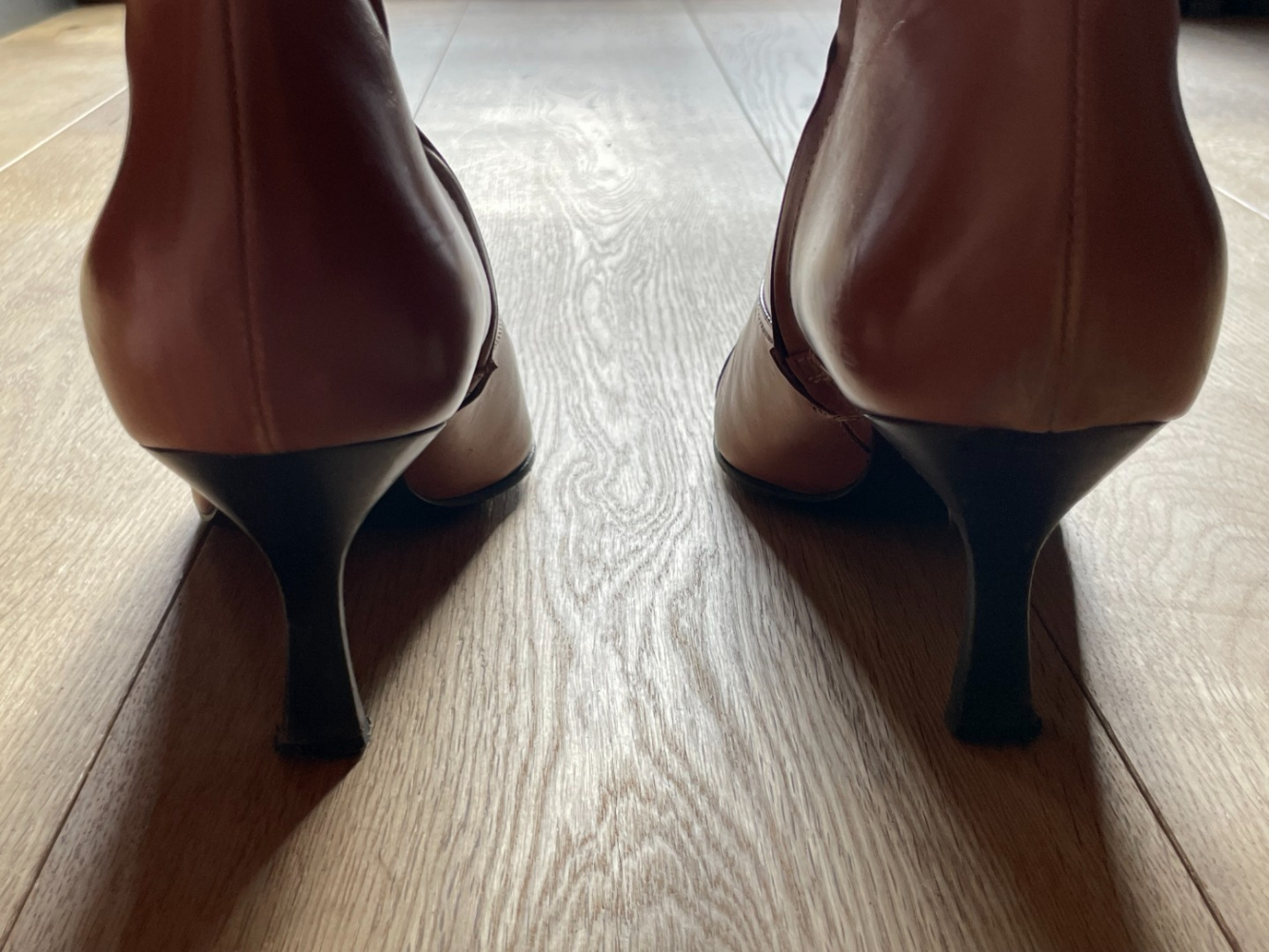 Sergio Rossi Bottines vintage marron surpiquées !