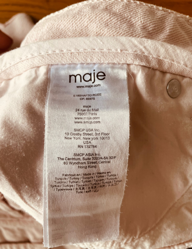 Maje Jean court d'été