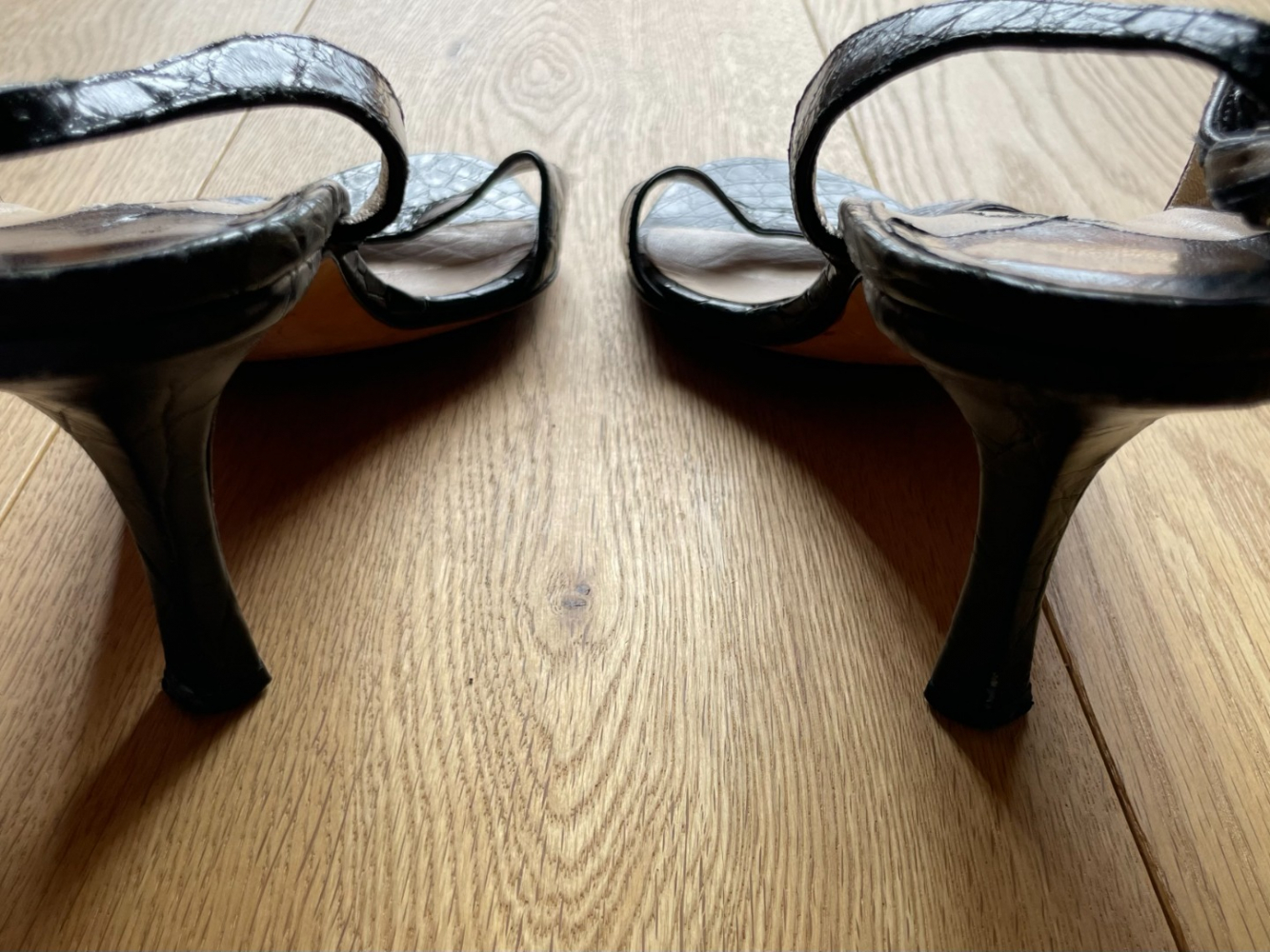 Jimmy Choo Vintage-Kroko-Absätze