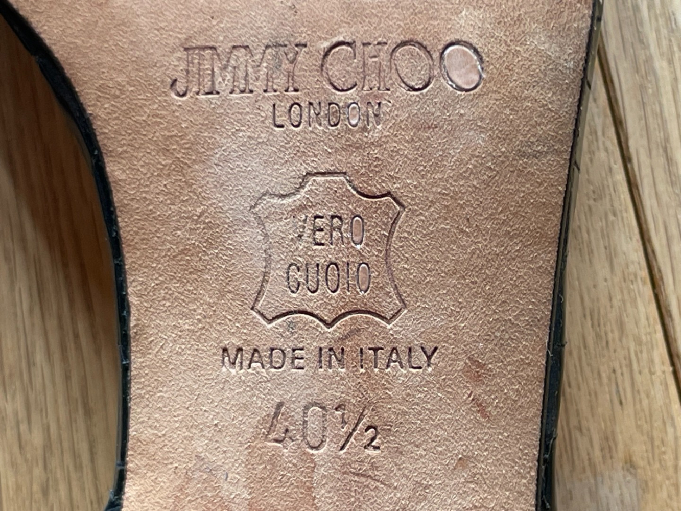 Jimmy Choo Vintage-Kroko-Absätze