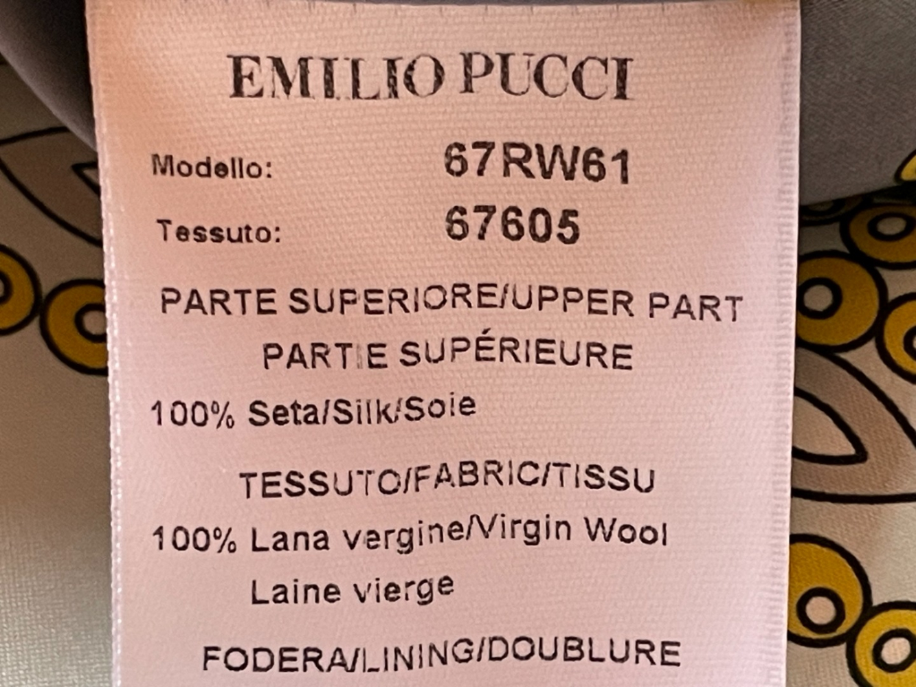 Emilio Pucci ( please only use PUCCI ) Hübsches, flippiges Röckchen von Pucci aus Wolle und Seide!