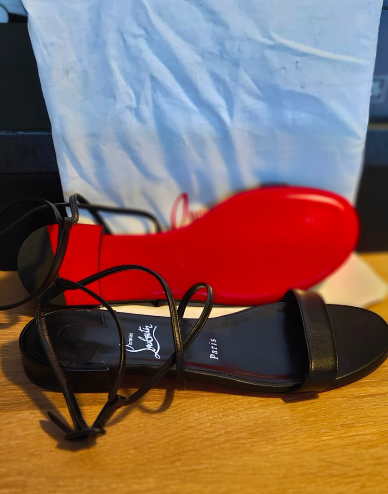 Christian Louboutin Miss Choca Ledersandalen