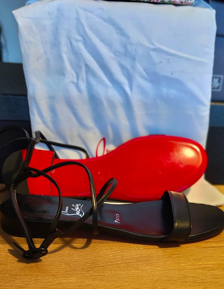 Christian Louboutin Miss Choca Ledersandalen