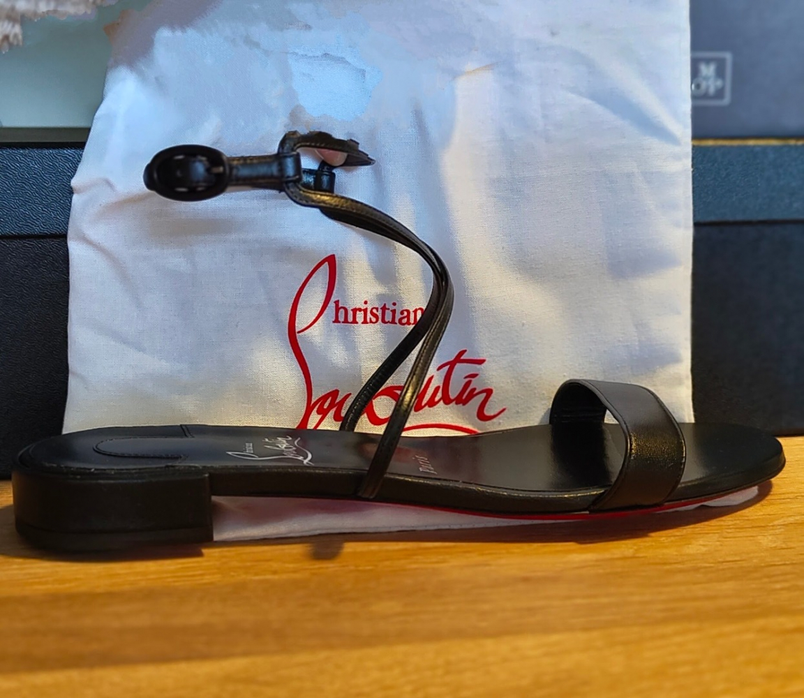 Christian Louboutin Miss Choca Ledersandalen