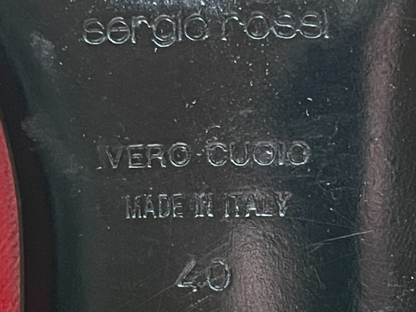 Sergio Rossi Go-with-everything vintage red heels!