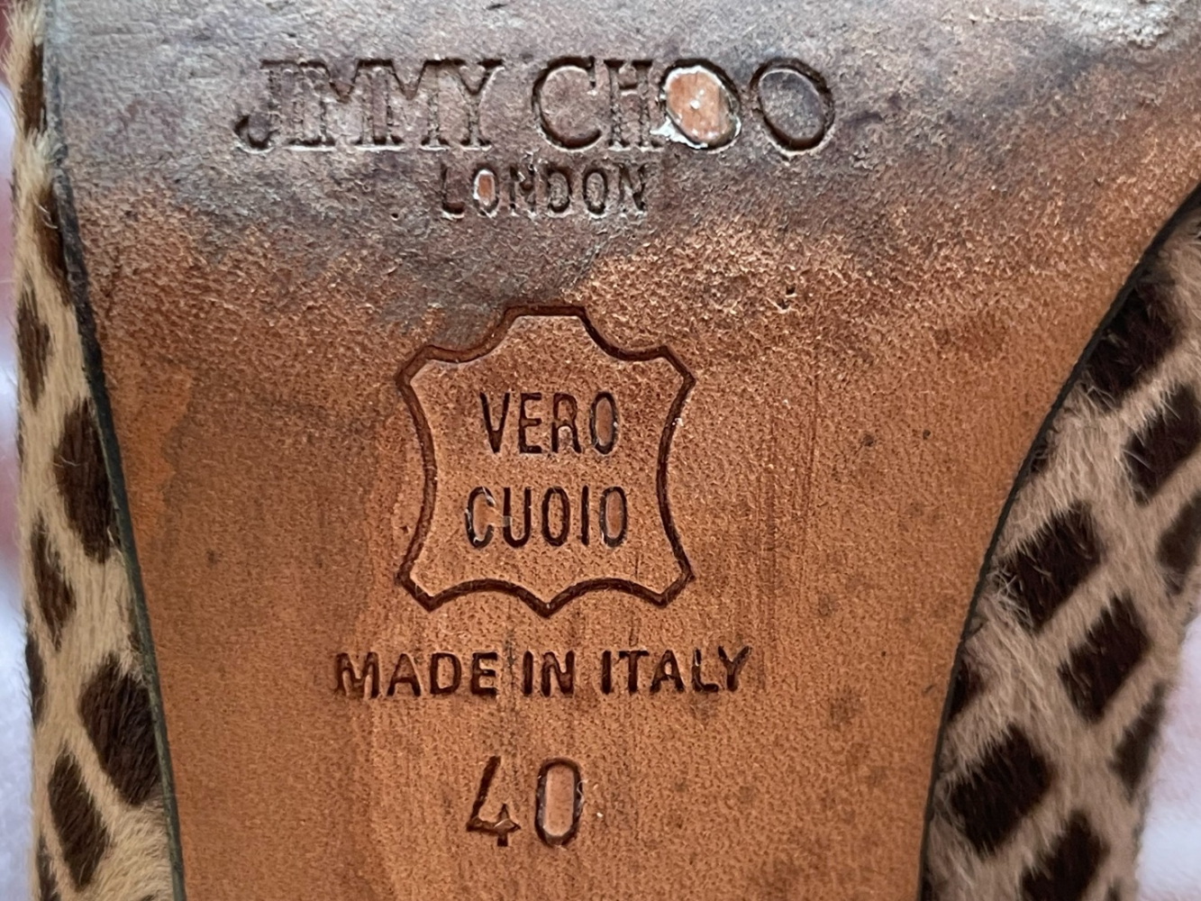 Jimmy Choo Unique vintage print boots!