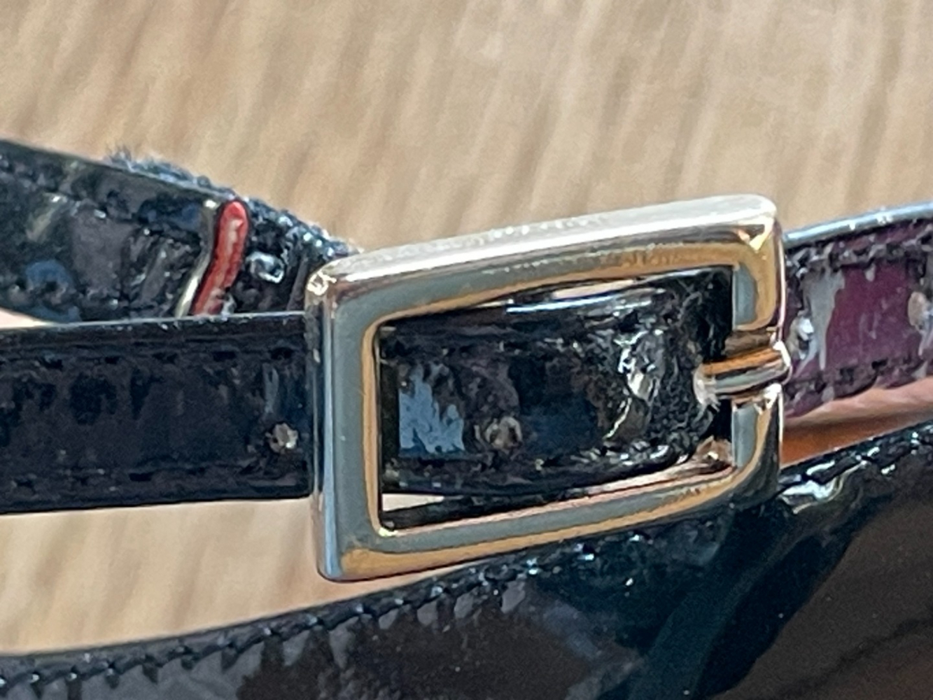 Kate Spade Vintage hohe schwarze Lackabsätze