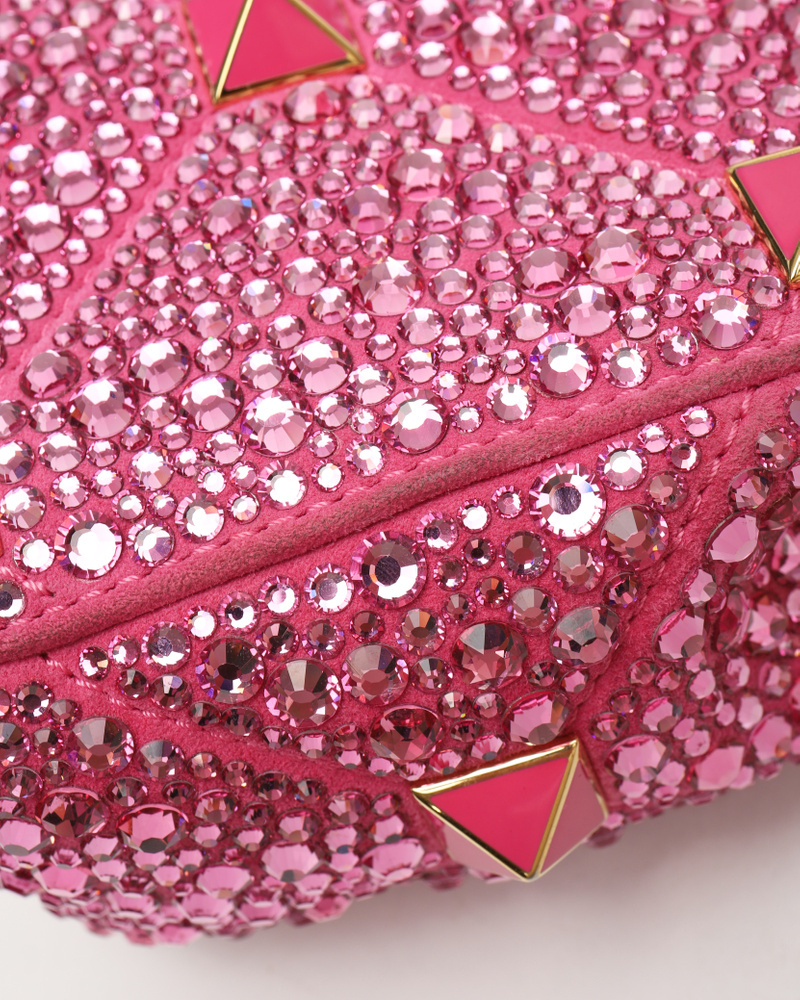 Valentino Medium Crystal Embellished Roman Stud Bag