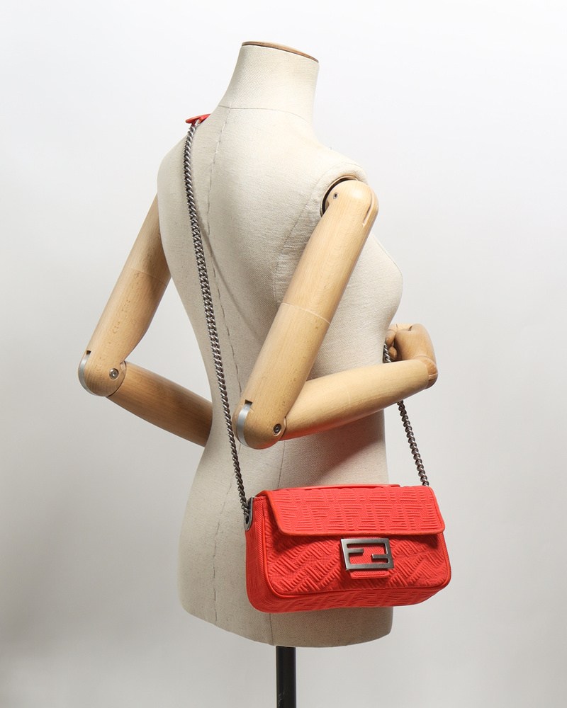 Fendi Ff Midi Baguette Bag