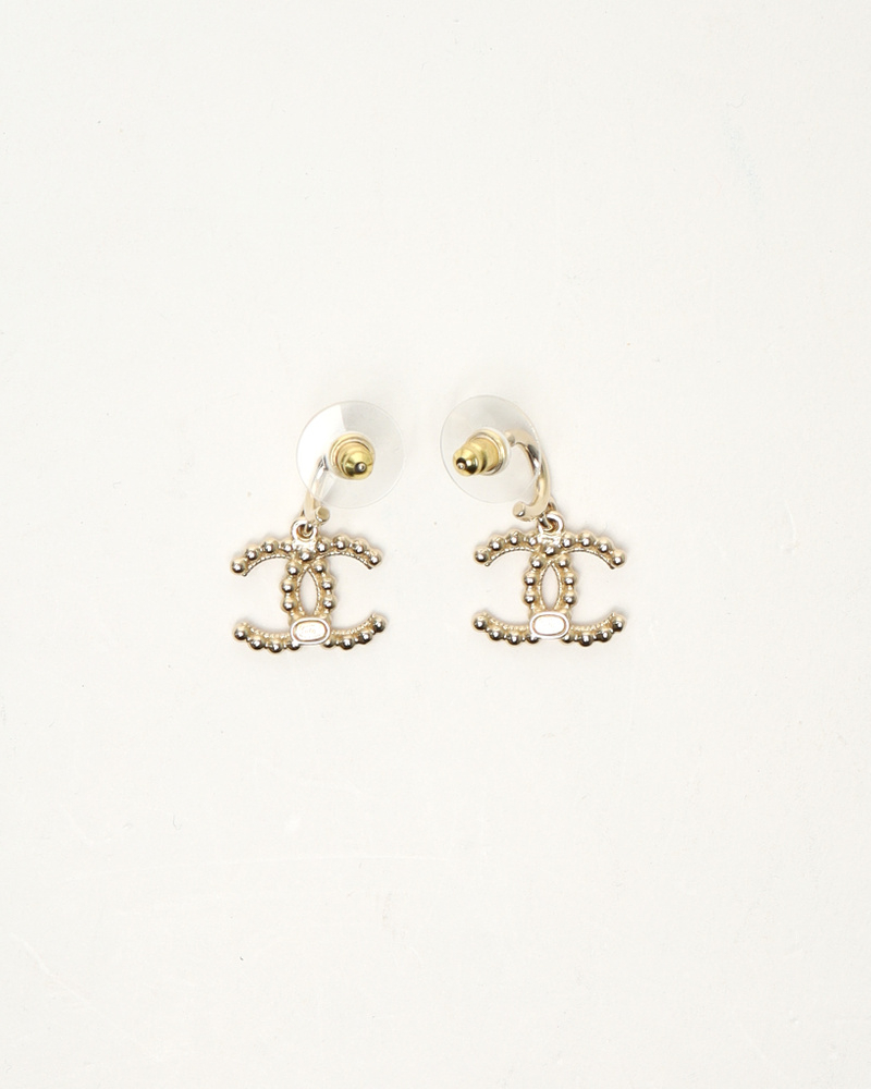 Chanel Coco Mark Pendant Earrings