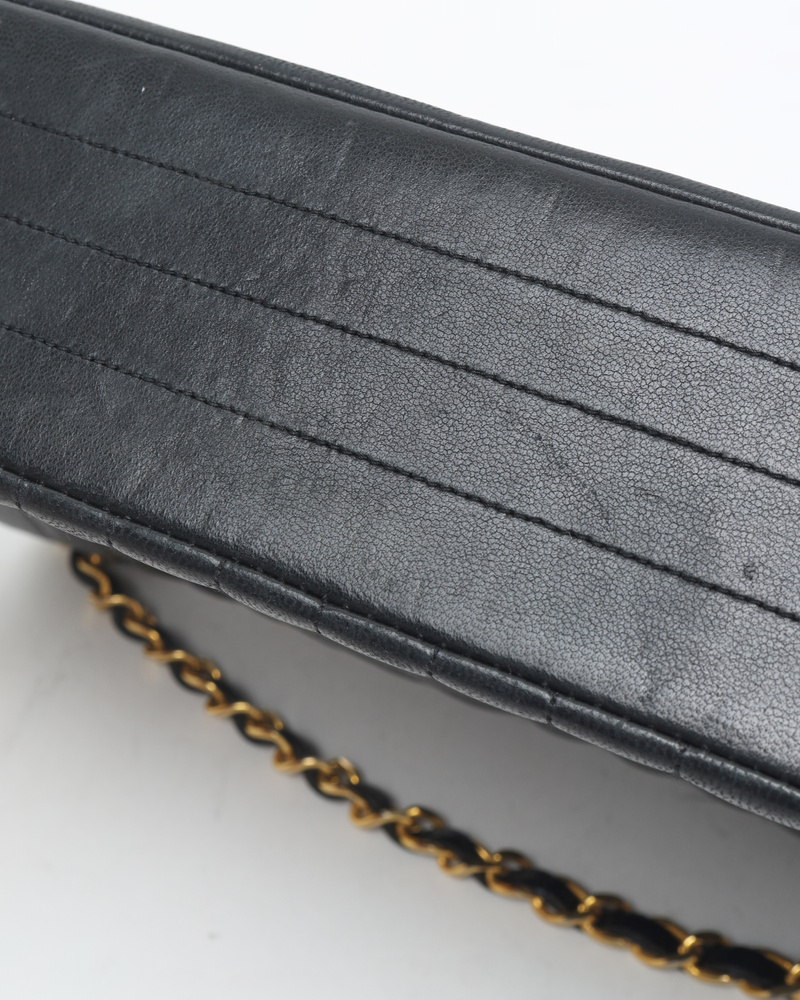 Chanel Circle Cc Horizontal Single Flap Crossbody Bag