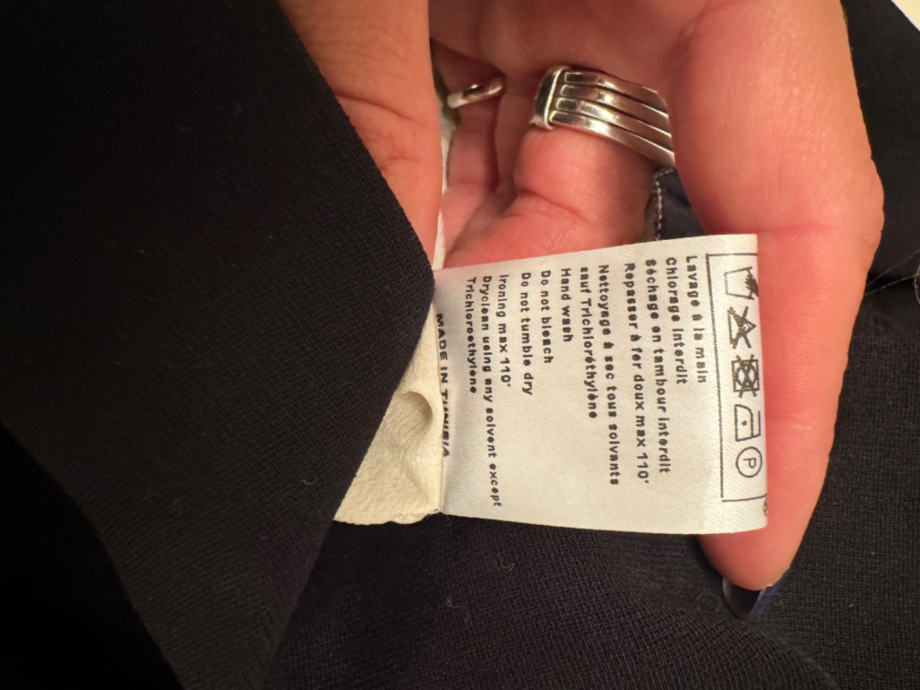 Maje Short Jumpsuit (black shorts with white shirt)