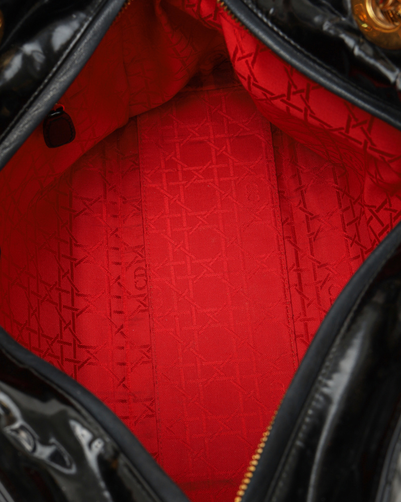 Christian Dior Large Patent Lady Dior Bag