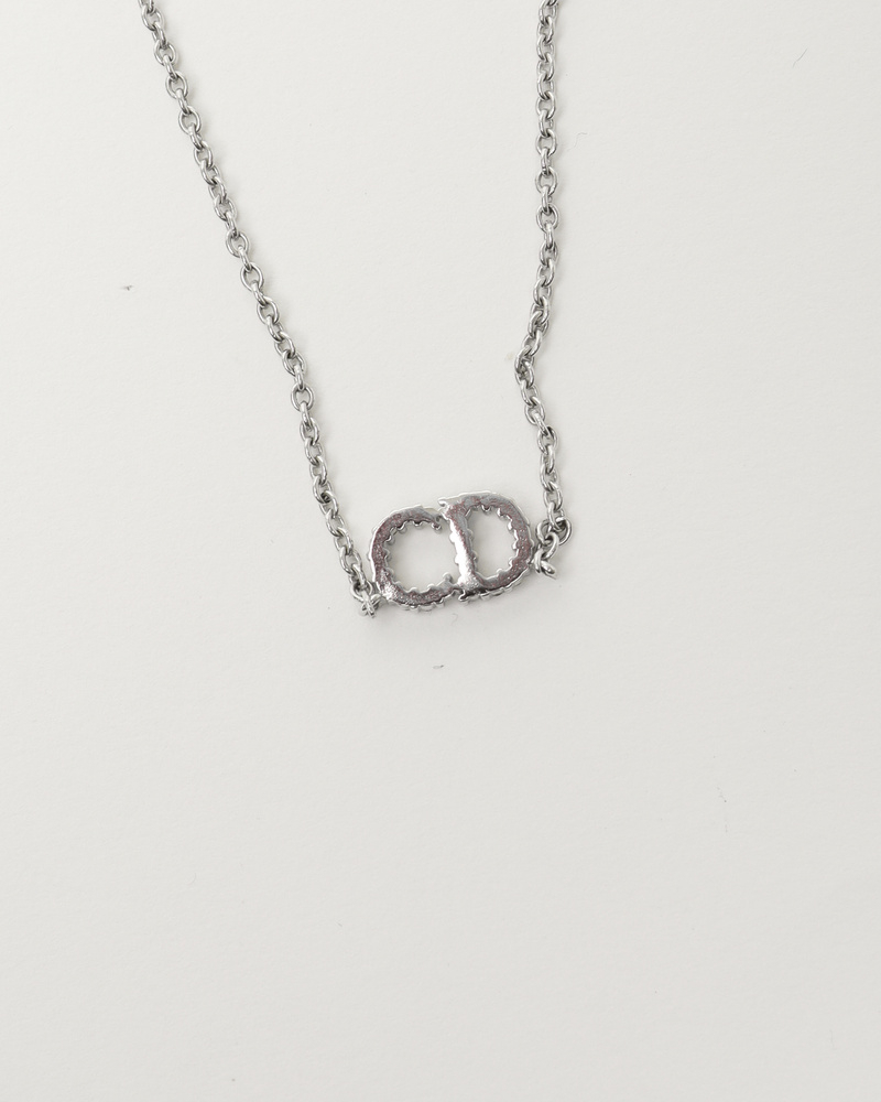 Christian Dior Petit Cd Rhinestone Necklace