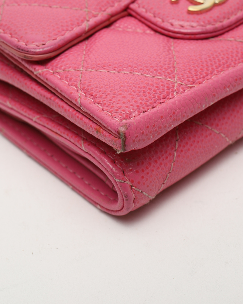 Chanel Small Classic Trifold Interlocking Cc Wallet