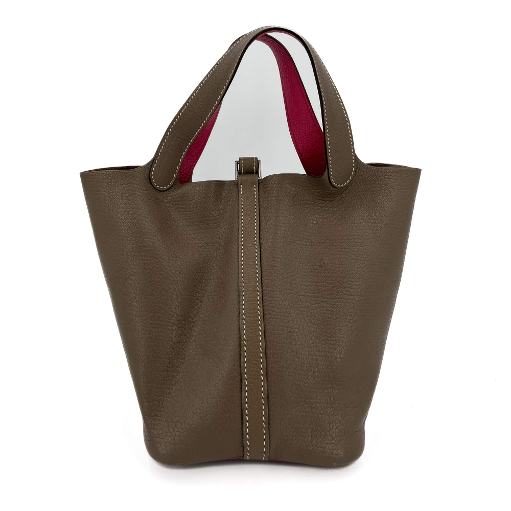 Hermès Picotin 18 Lockless Bucket Bag Etoupe