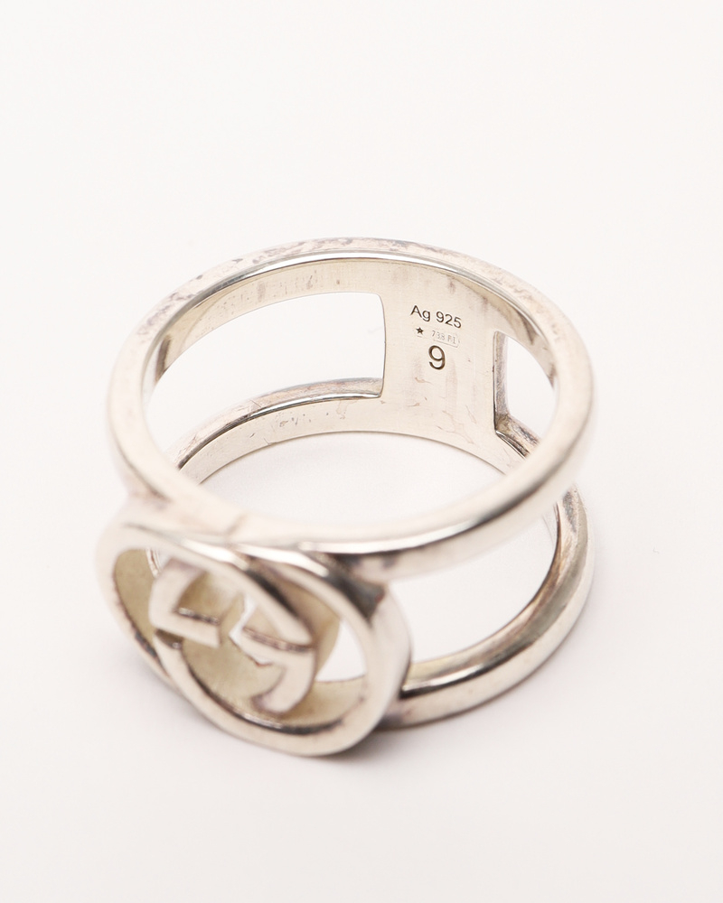 Gucci Gg Silver Ring