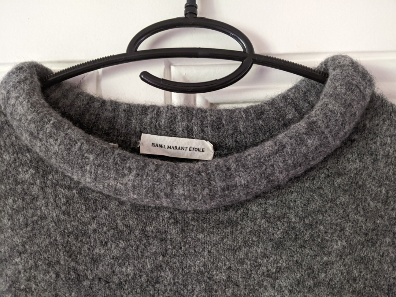 Isabel Marant Etoile Doux pull gris, laine et laine de yak, S-M