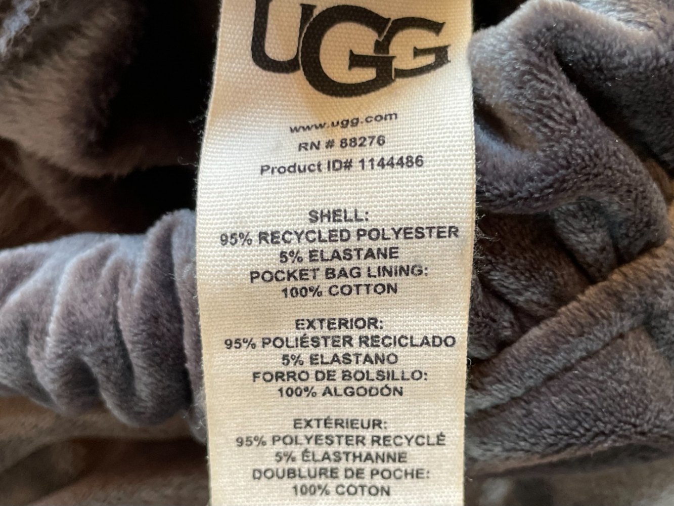 UGG Sold out everywhere: Glennon velour joggers, XS