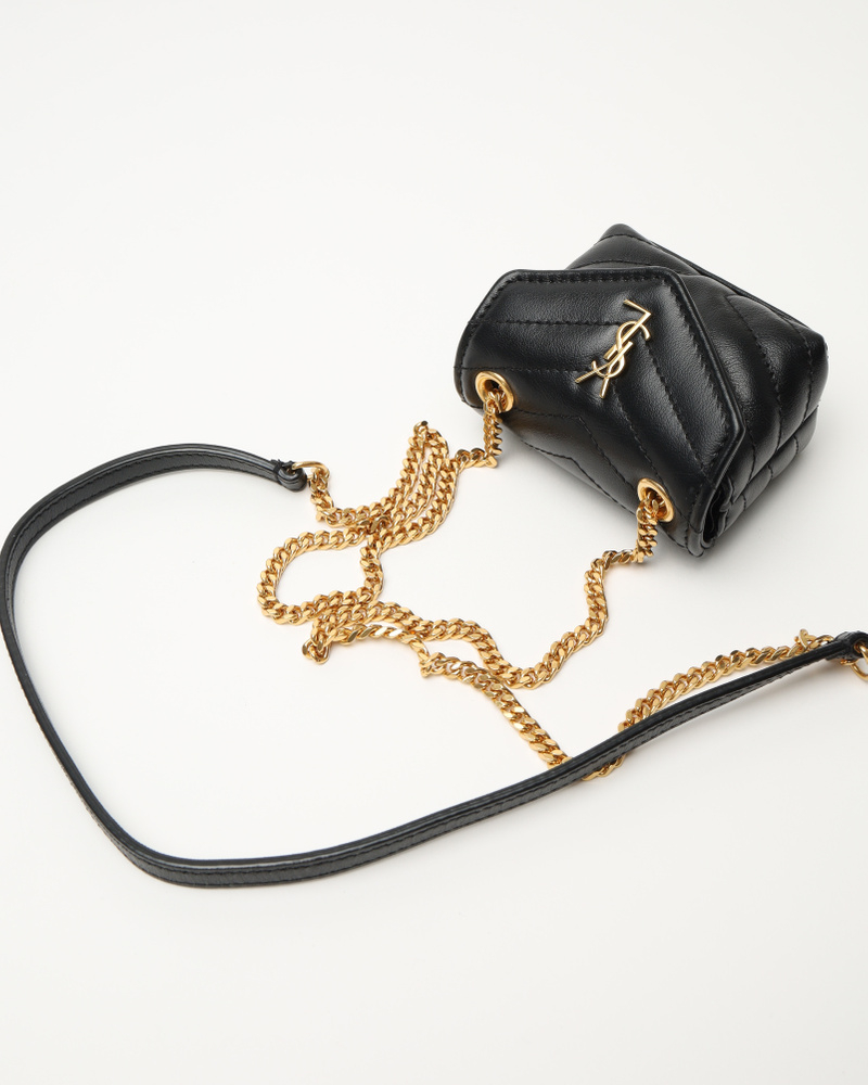 Saint Laurent Micro Loulou Airpods Crossbody Bag