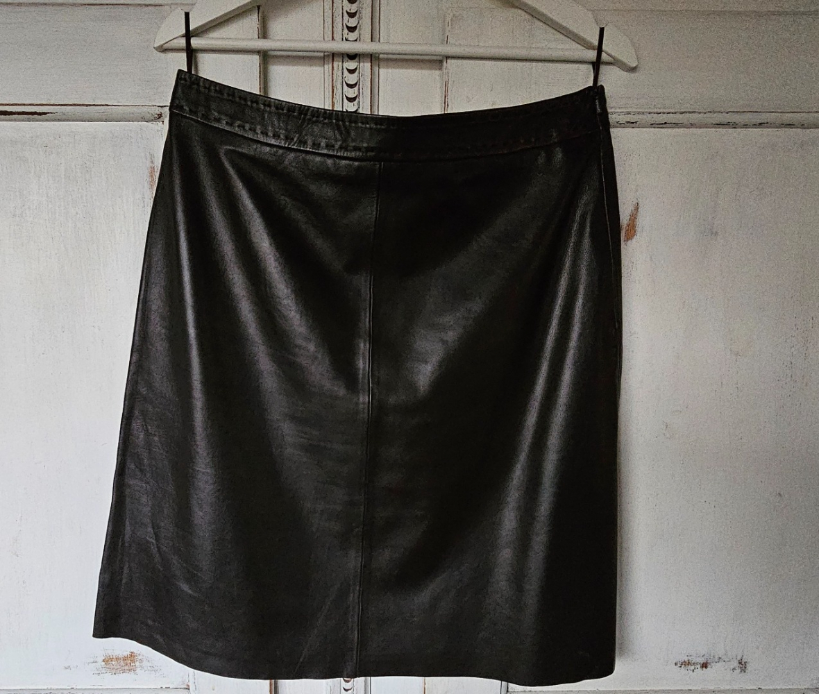 Max Mara Schockoladenleder