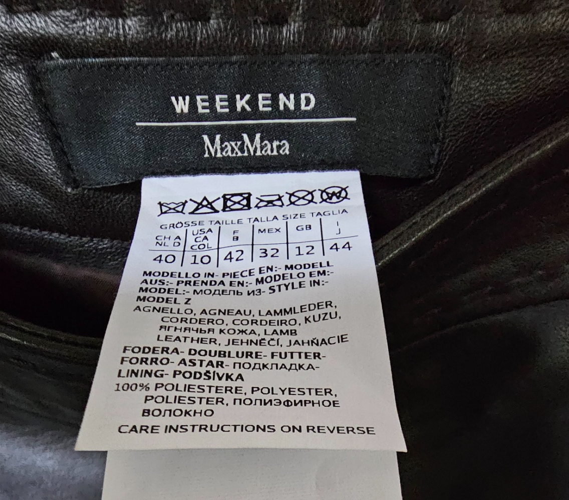 Max Mara Schockoladenleder