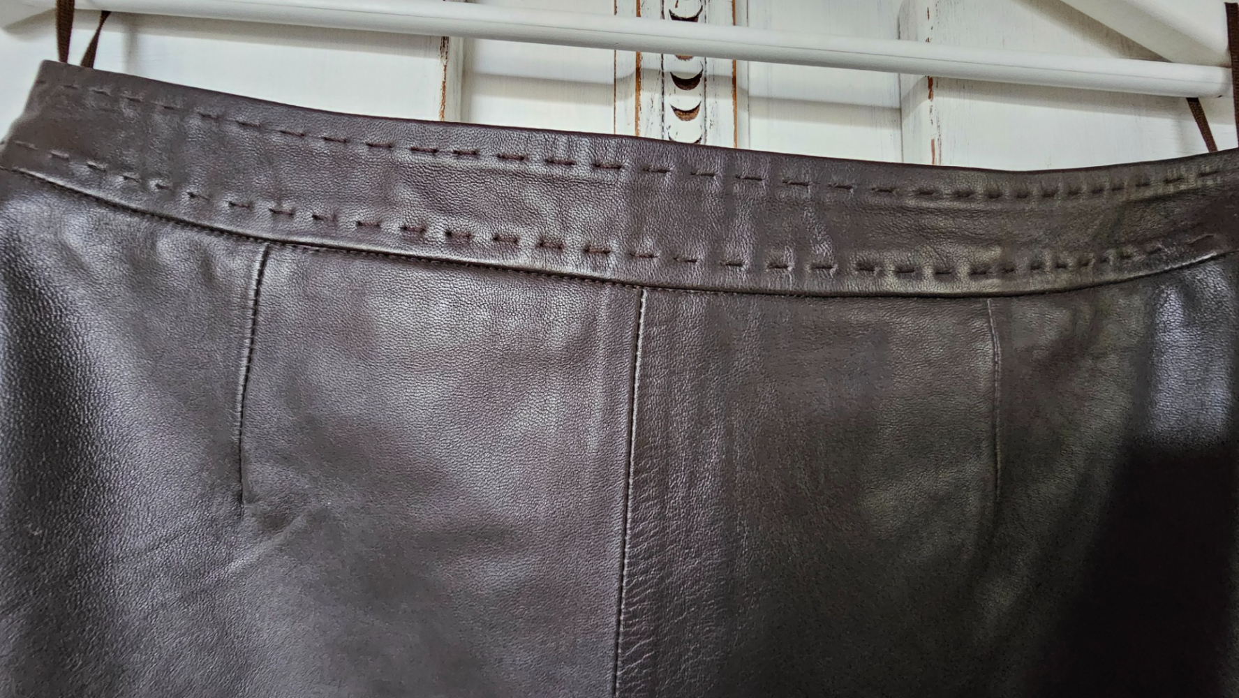 Max Mara Schockoladenleder