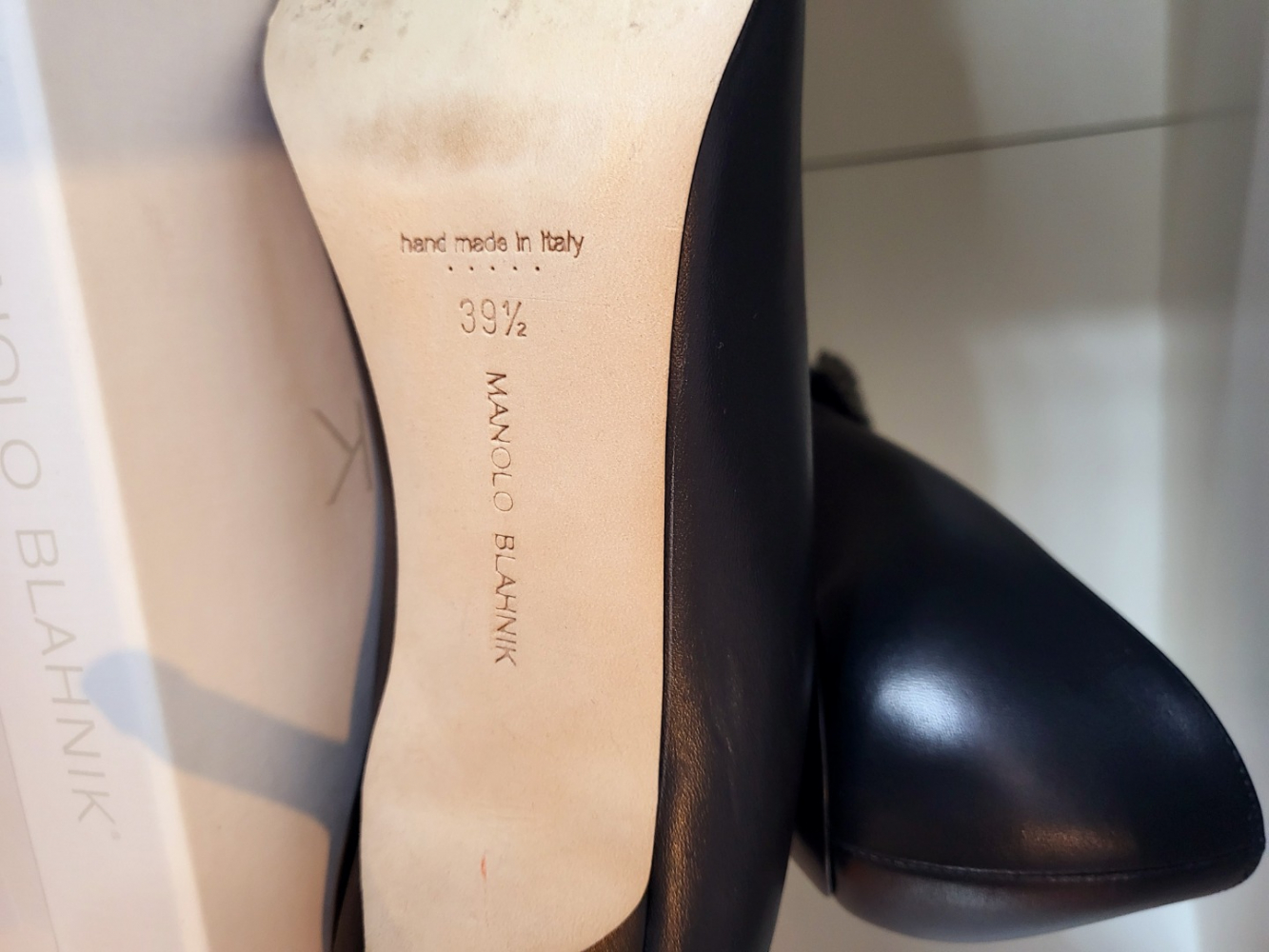 Manolo Blahnik Talon Hangisi Nappa