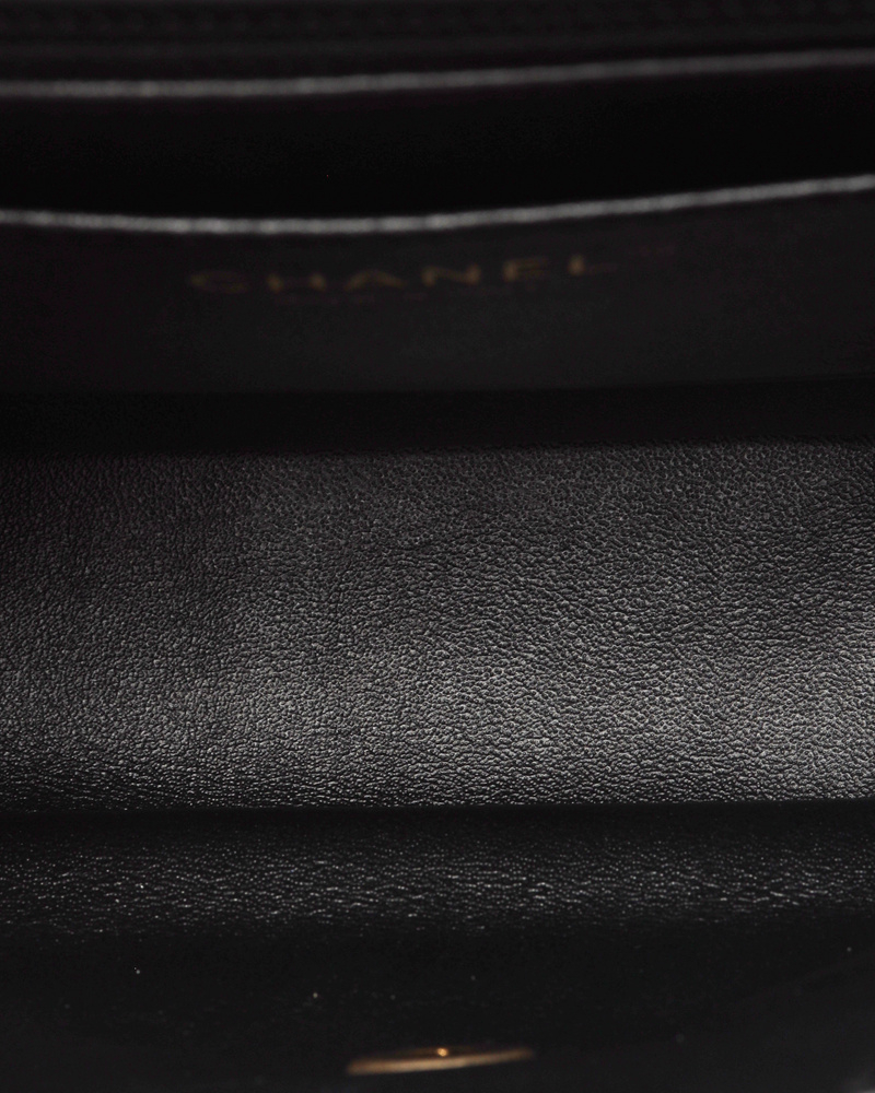 Chanel Reverse Chevron Top Handle Bag