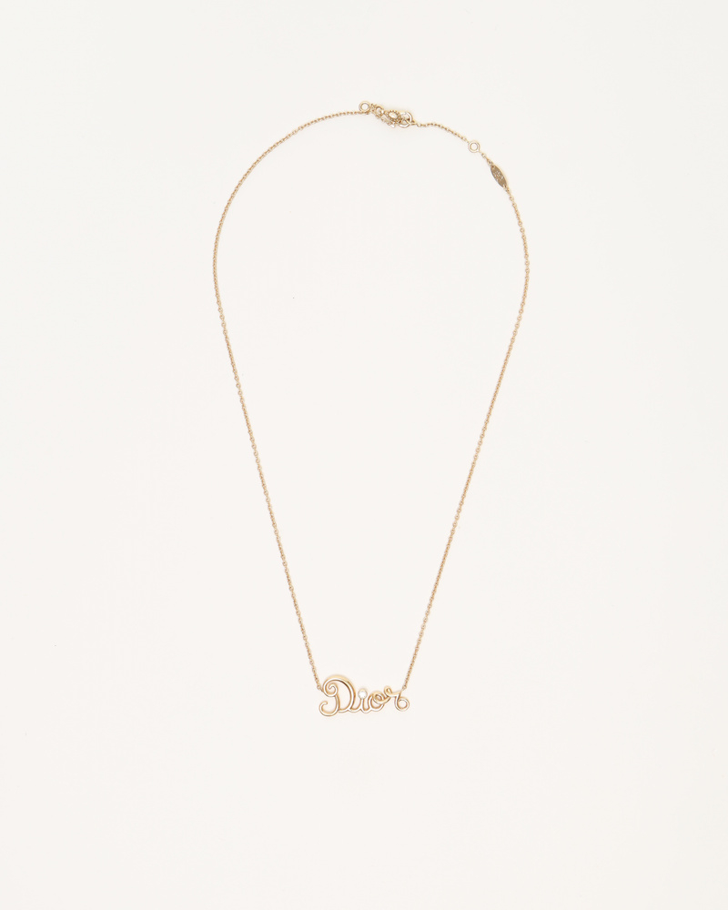 Christian Dior Dioramour 18k Gold Necklace With Diamond