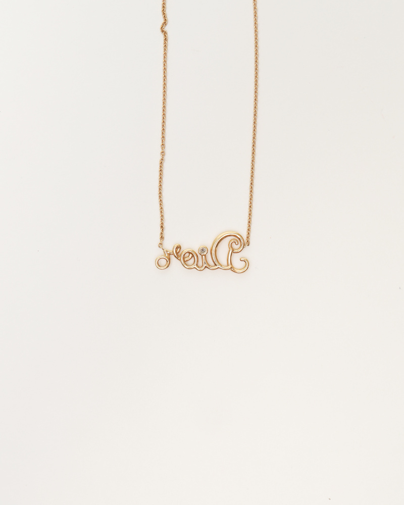 Christian Dior Dioramour 18k Gold Necklace With Diamond