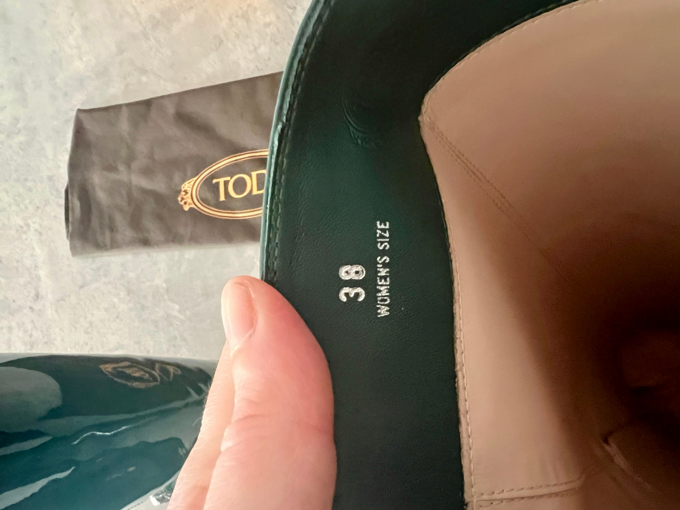 Tod's Bottes vertes à hauteur de genou