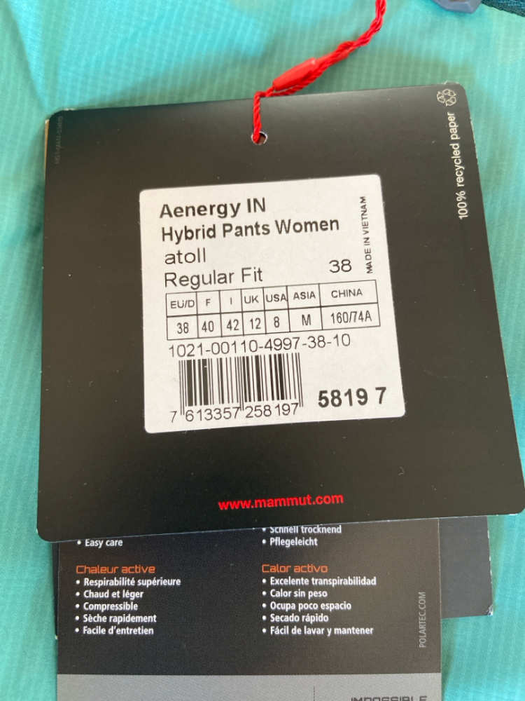 Mammut Lossx mountaineering pants