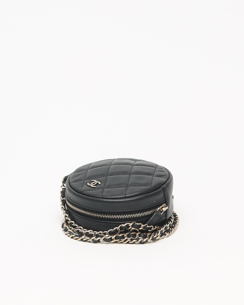 Chanel Round Caviar Crossbody Bag