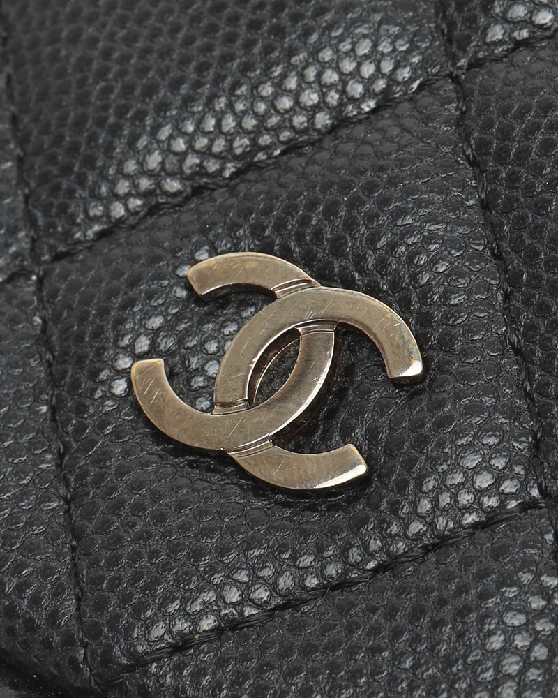 Chanel Round Caviar Crossbody Bag