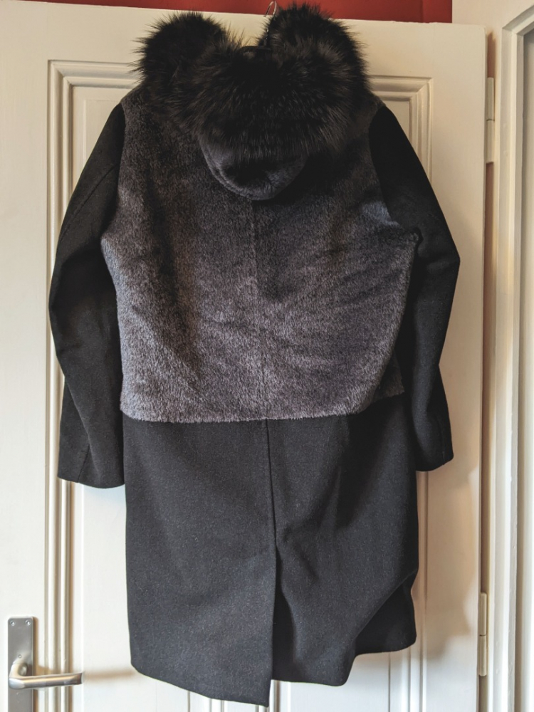 Agnona Alpaca-laine-fox coat 44