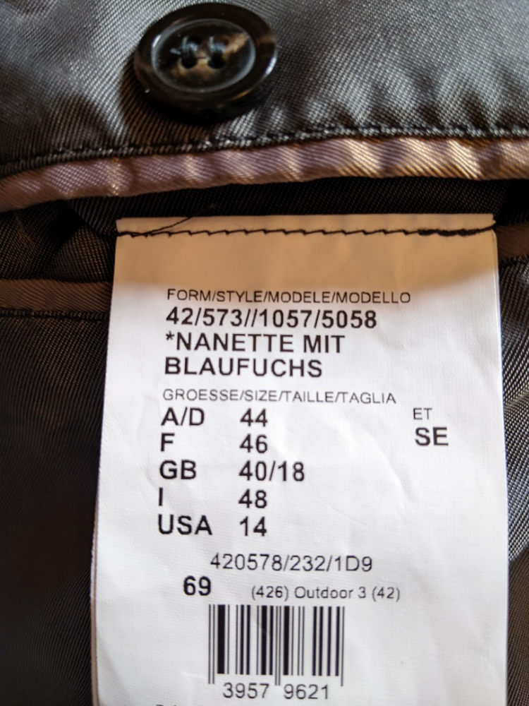 Agnona Alpaca-laine-fox coat 44