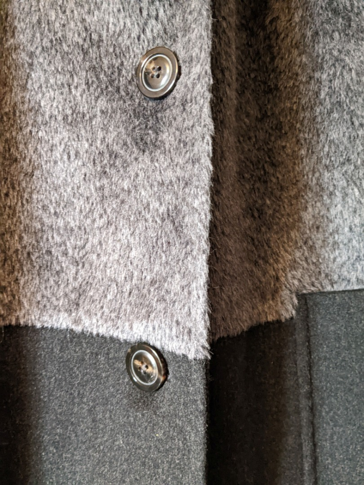 Agnona Alpaca-laine-fox coat 44