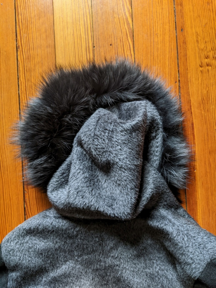 Agnona Alpaca-laine-fox coat 44