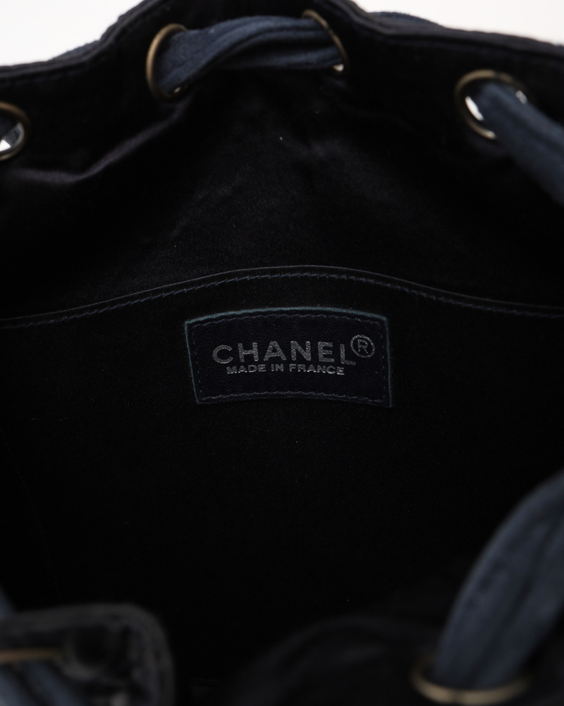 Chanel Satin Matelasse Backpack