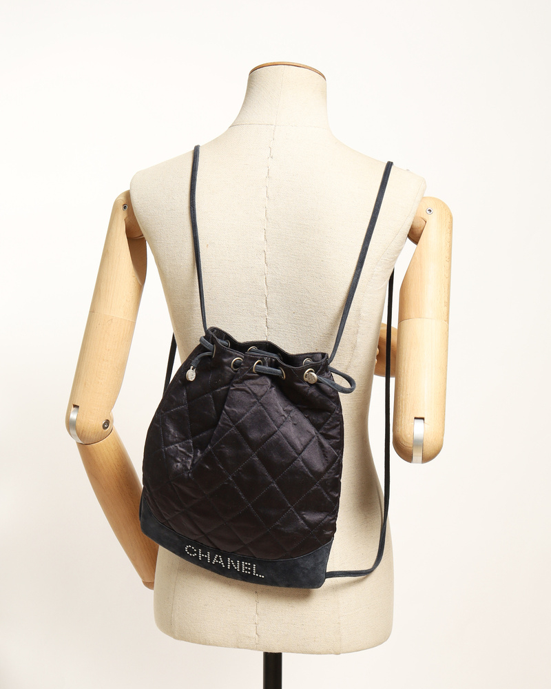 Chanel Satin Matelasse Backpack