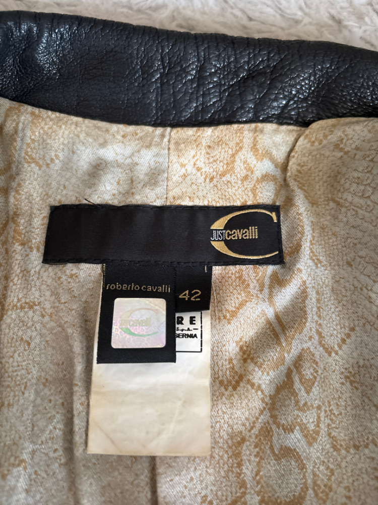 Just Cavalli Veste en cuir