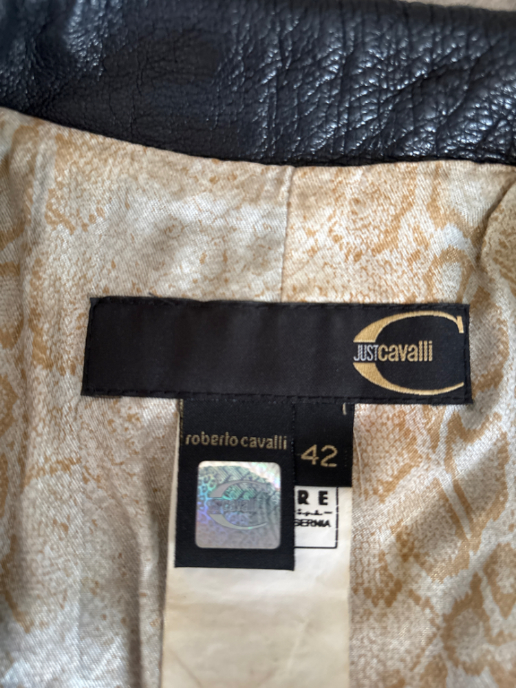 Just Cavalli Veste en cuir