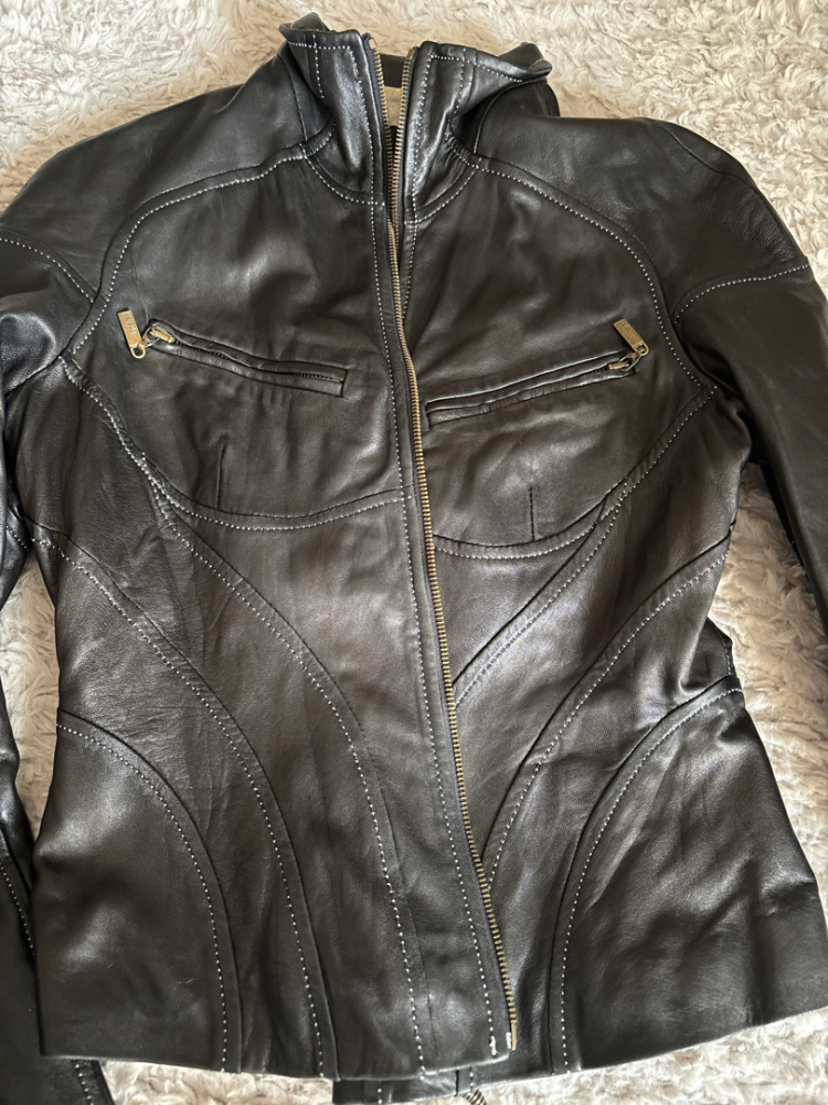 Just Cavalli Veste en cuir