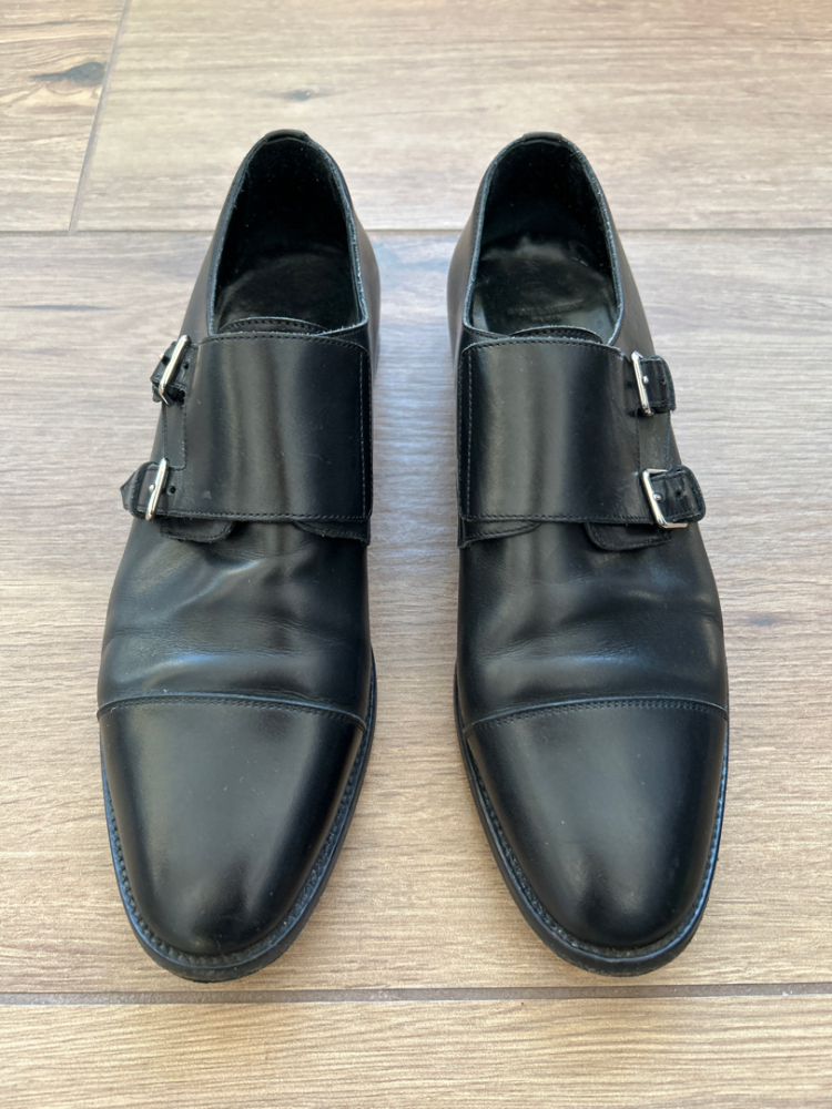 Saint Laurent Doble-monks en cuir