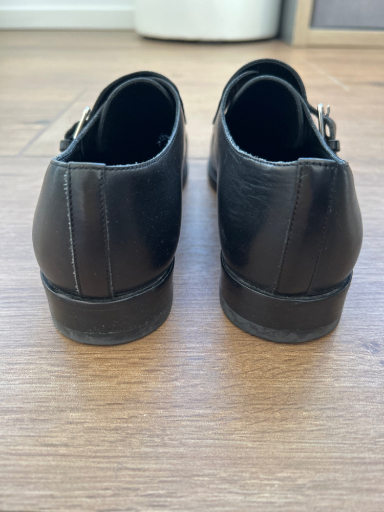 Saint Laurent Doble-monks en cuir