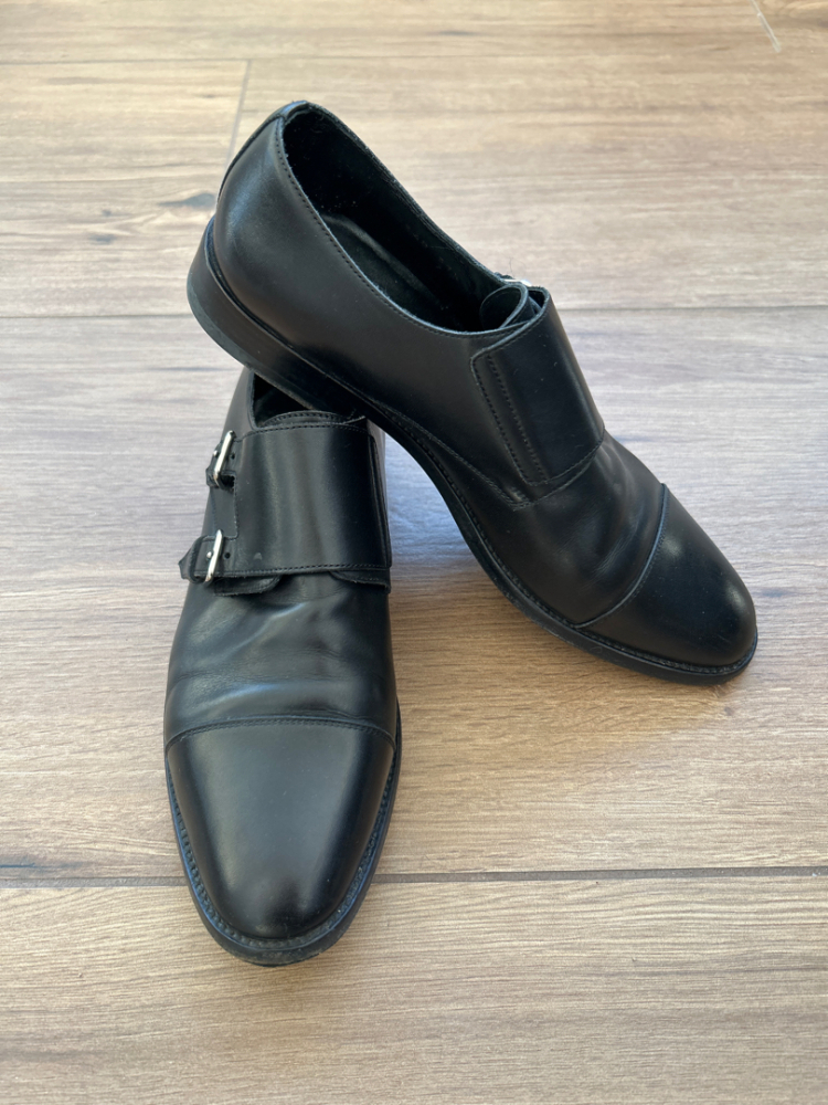 Saint Laurent Doble-monks en cuir